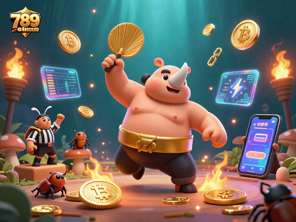 Engage in thrilling bets at 789club with a vibrant 3D Sumo Beetle champion!