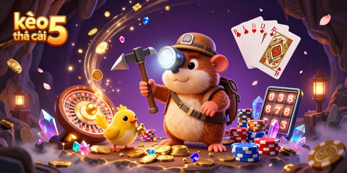 Engage in exciting wins with kèo nhà cái 5, featuring dynamic casino elements and vibrant characters.
