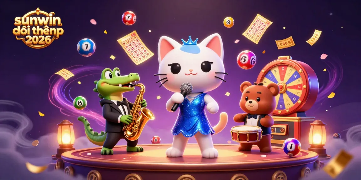 Experience the excitement of sunwin đổi thưởng 2026 with a vibrant casino scene featuring lively characters and engaging game elements.